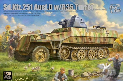 BMO35042  Sd.Kfz.251 /1 Ausf.D with R35 turret with PE and workable tracks 1/35