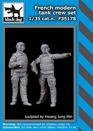 BLDF35178 FRENCH MODERN TANK CREW 1/35