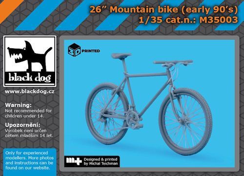 BLDM35003 26“ Moutain bike (early 90´s) 1/35  FULL 3D