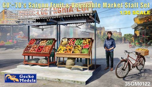 GM35122 60’ / 70’s Saigon Fruit & Vegetable Market Stall Set 1/35 -20%