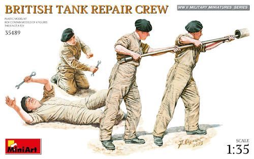MINI35489 British Tank Repair Crew (4) 1/35-20%