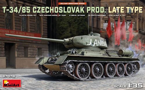 MINI37078 T-34-85 Czechoslovak Prod.Late 1/35-20%