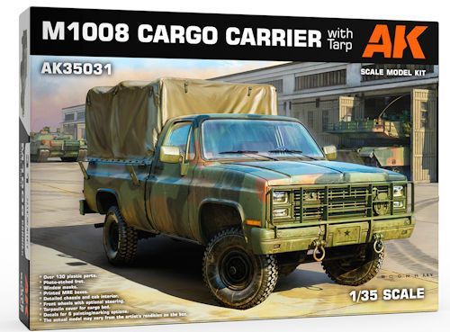 AK35031 M1008 CARGO CARRIER W/TARP 1/35