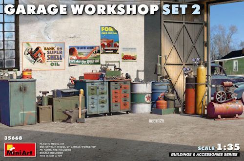 MINI35668 Garage Workshop Set 2 1/35