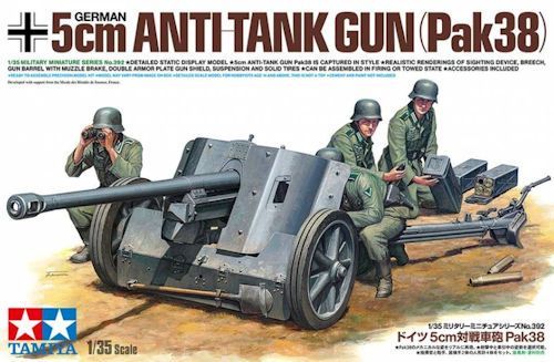 TAM35392 GERMAN 5 CM ANTI-TANK GUN PAK 38 1/35