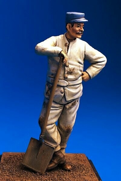 UM446 WW I French poilus in working dress N°1