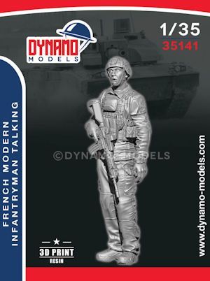 DYM35141  French Modern Infantryman Talking n° 1 1/35
