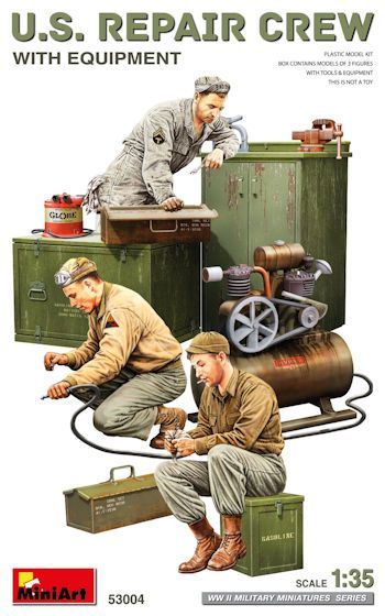 MINI53004 U.S. Repair Crew w/Equipment 1/35
