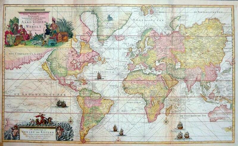 Carta Naúticas. 1709. (Gerard Van Keulen)