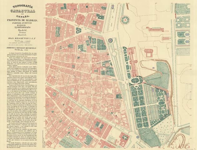 Hoja Kilométrica Madrid 1860-1870