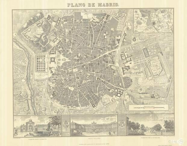 Plano de Madrid 1846
