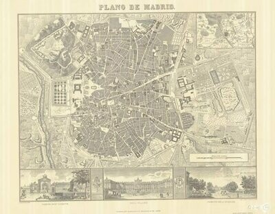 Plano de Madrid 1846