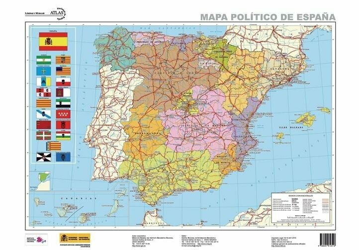 Mapa político de España