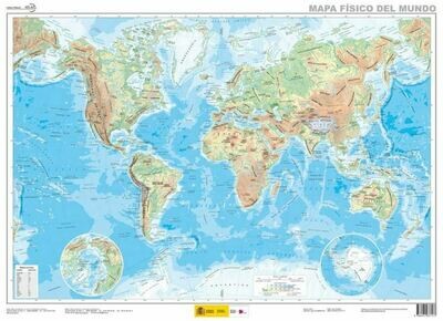 Mapa físico del Mundo