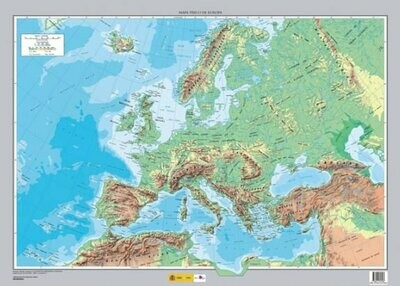 Mapa Físico Europa 2008