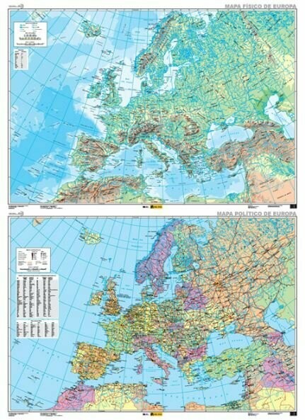 Mural Europa Físico-Político