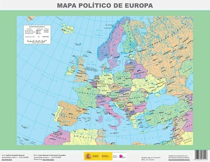 Puzle mapa de Europa Físico Magnético