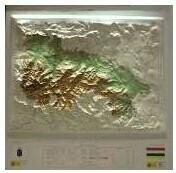 Mapa en Relieve La Rioja