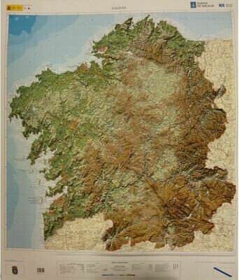 Mapa en Relieve Galicia