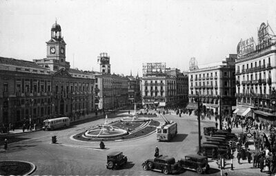 Lámina Puerta del Sol 1952