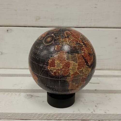 Globo Terráqueo Juan de la Cosa (Negro 13 cm)