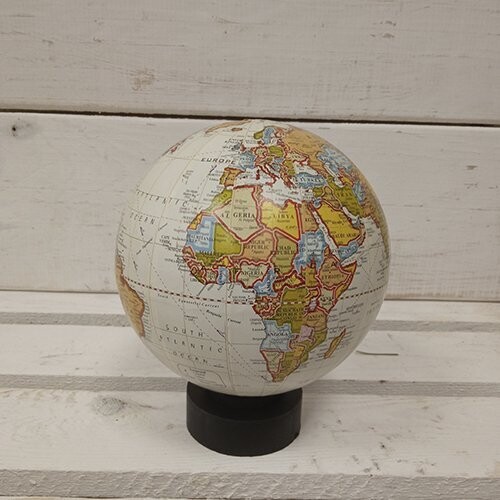 Globo Terráqueo Juan de la Cosa (Blanco 13 cm)