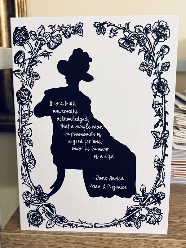 In Want of a Wife Austen Card