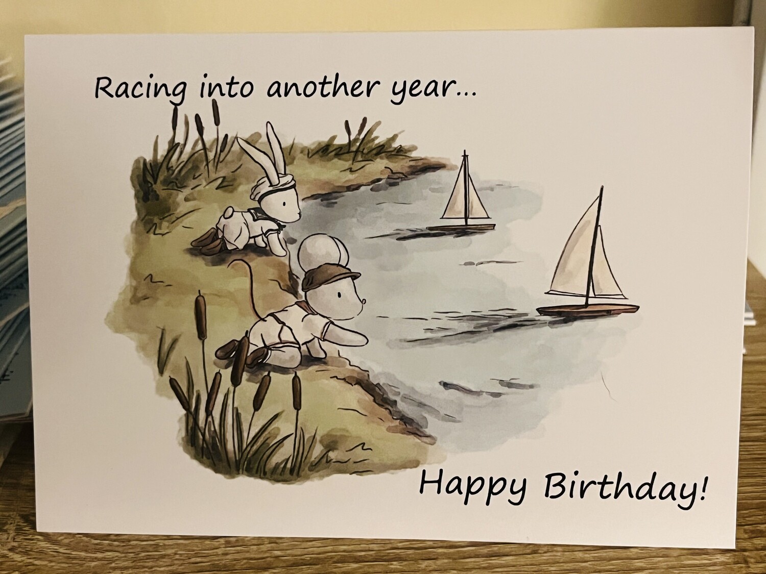Boat Race Birthday Card