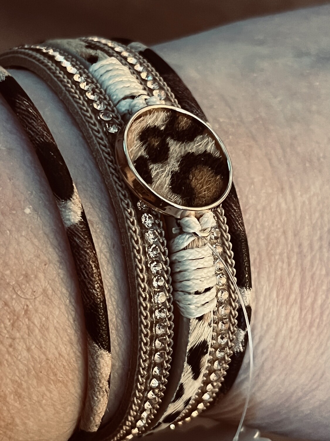 Leopard Print Magnetic Bracelet