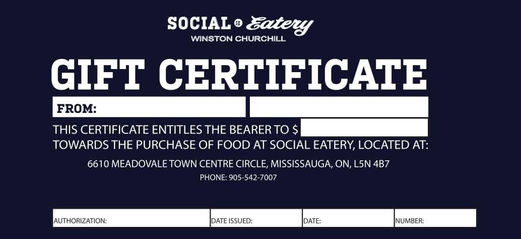 $50 Social Gift Certificate for $40