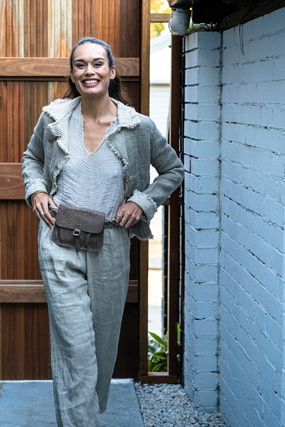 Camicia Sandokan Unisex Top In Naturale