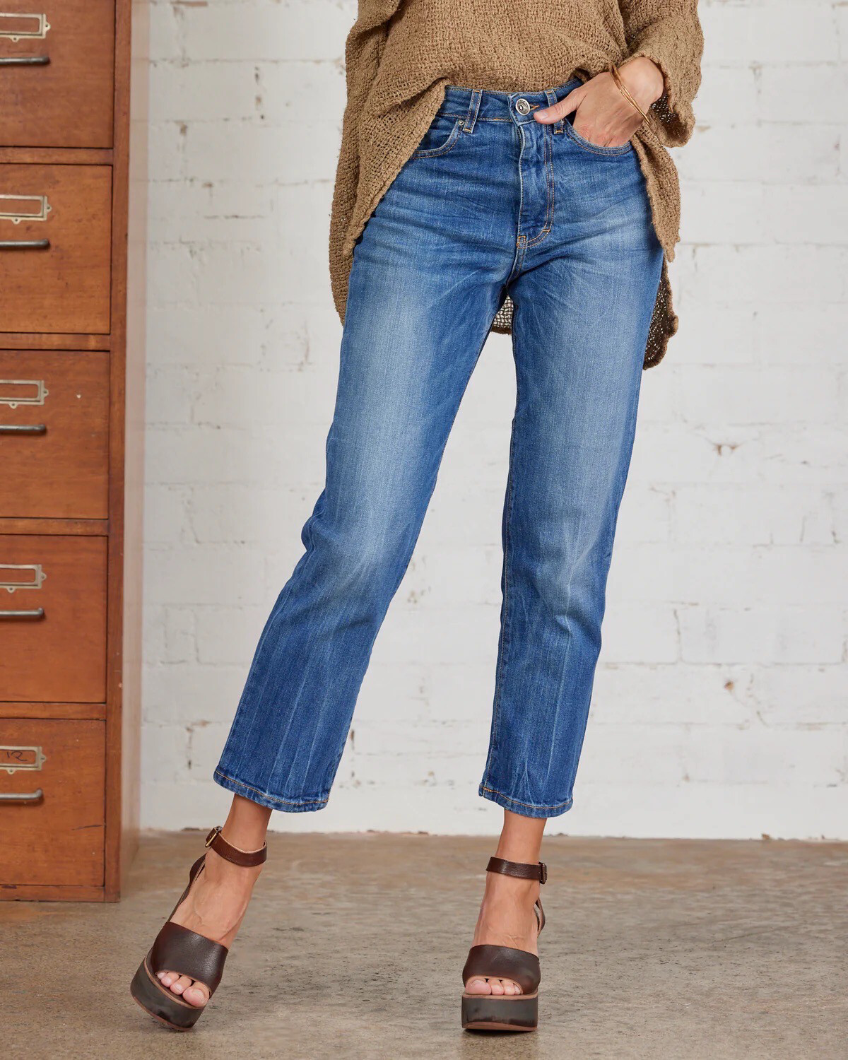 Ink Olives Denim Jeans 