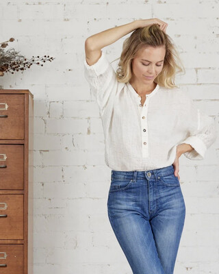Camicia Serafina, Shirt Top In Latte