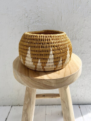 Motsi Ivory | Ochre Patterned Handmade Bowl 