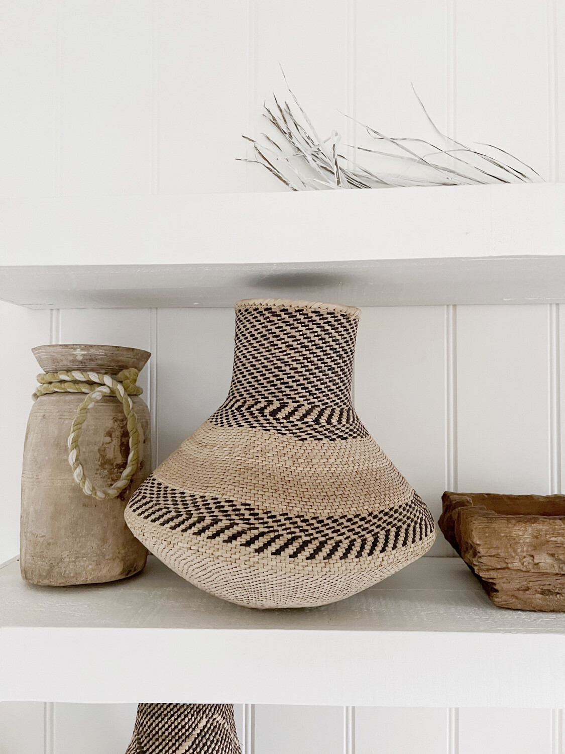  Nongo Patterned Large Garlic Gourd Basket 