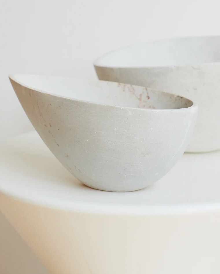 Egg Bowl - Medium - White Opal