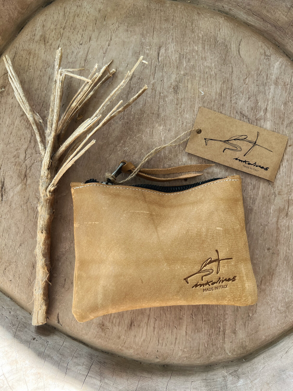 Ink Olives Firenze Leather Pouch 