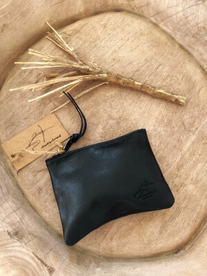 Ink Olives Firenze Black Leather Pouch