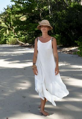 Vestito Pizza Dress, In Naturale