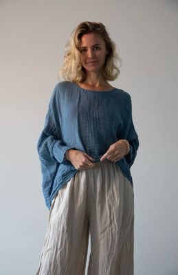 Camicia Gemma Top In Azzurro 