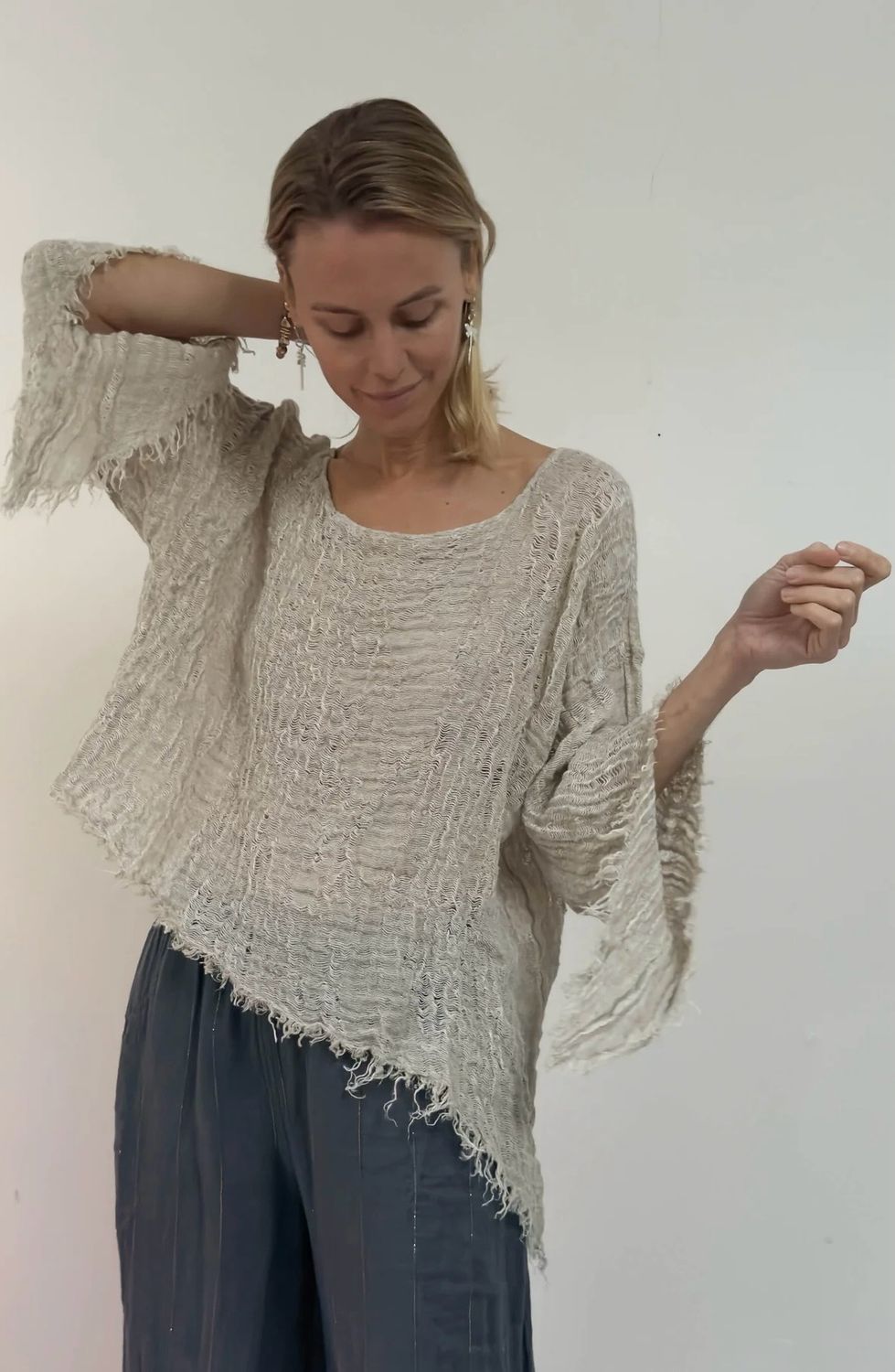 MAGLIA STELLATA In Pompidou Linen
