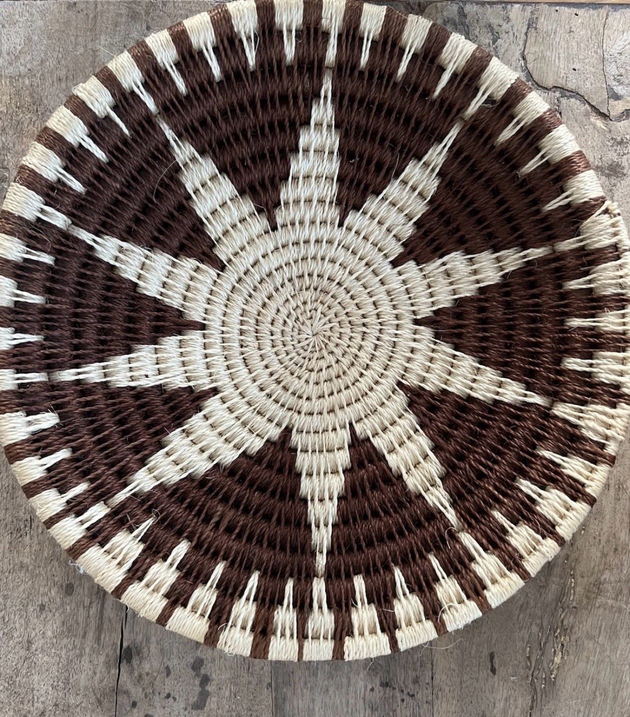 Motsi Medium Woven Wall Basket Bowl , Handmade Woven Homewares 