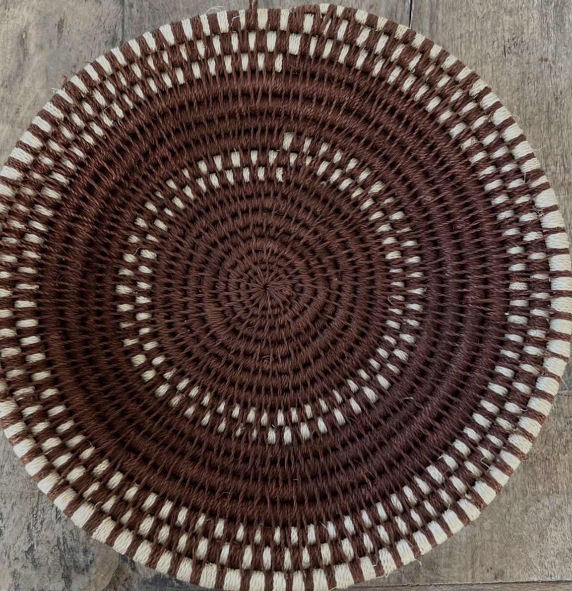 Motsi Medium Woven Wall Basket Bowl , Handmade Woven Homewares 