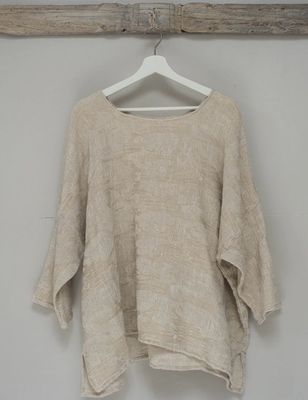 La Bottega Di Brunella Maglia Foglia  - Naturale Martini Top 