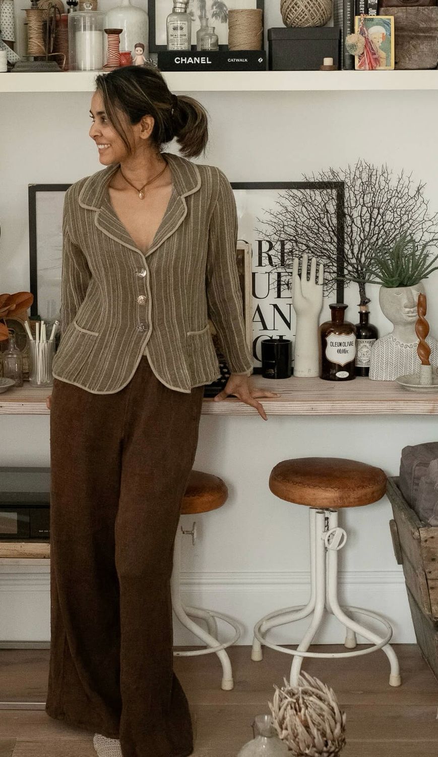 La Bottega Di Brunella Pantalone Kebab - Cioccolata Martini Pants 