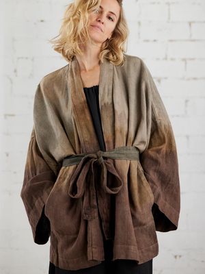 Len &amp; Spolka Danuta Kaftan Jacket - Warm Tones
