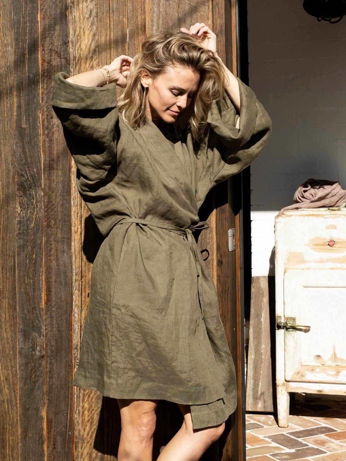 Len &amp; Spolka Gaja Dress - Forest Green
