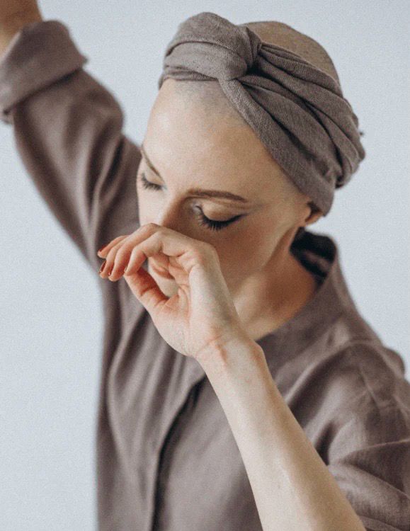 Len &amp; Spolka Jagna Headband Scarf - Stucco