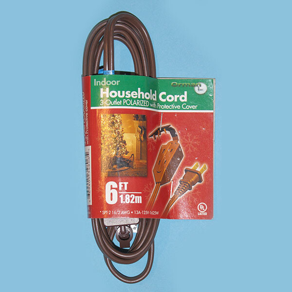 28142- 6ft Brown Ext Cord