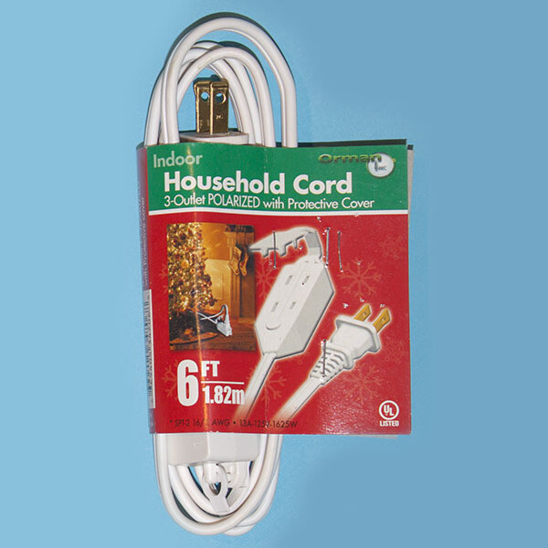 28144- 6FT-2 UL EXT CORD WHITE